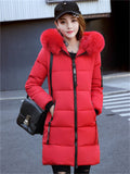 themeisles Women's Winter Jacket Puffer Jacket Parka Hoodie Jacket Street Daily Valentine's Day Winter Fall Regular Coat Regular Fit Warm Breathable Streetwear Casual St. Patrick's Day Jacket Long Sleeve Solid