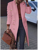 themeisles Long Woolen Coat In Autumn and Winter