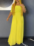 themeisles Wrap Pleated Solid Color Off-The-Shoulder Evening Dresses