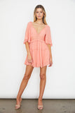 themeisles Flutter Sleeved Mini Dress
