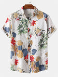 themeisles Summer New Men's Hawaii Shirt Lapel Loose Shirt on Clothes Shirt Appropriation Fashion Men's Clothing