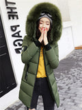 themeisles Women's Winter Jacket Puffer Jacket Parka Hoodie Jacket Street Daily Valentine's Day Winter Fall Regular Coat Regular Fit Warm Breathable Streetwear Casual St. Patrick's Day Jacket Long Sleeve Solid