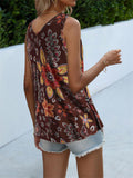 themeisles Multicolor Fashion V-neck Halter Top Women's T-shirt
