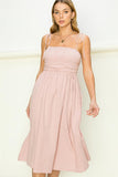 themeisles Get A Clue Tie-strap Midi Dress