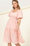 themeisles Find Me Again Tiered Midi Dress
