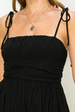 themeisles Get A Clue Tie-strap Midi Dress