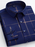 themeisles Men's Dress Shirt Button Up Shirt Collared Shirt Geometry Square Neck Black / Red Black / Gray Sea Blue Black White Casual Daily Long Sleeve Print Clothing Apparel Designer