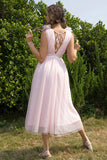 themeisles Tied Ruffle Shoulder Sleeveless Dress