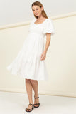 themeisles Find Me Again Tiered Midi Dress