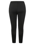swvws Women's Plus Size Pants Trousers Solid Color Floral Sporty Casual Daily Holiday Natural Full Length Winter Fall Black L XL XXL 3XL 4XL