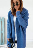 themeisles Hooded Bat-shaped Soft Loose Back Stitching Sweater