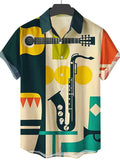 themeisles New Summer New Cartoon Cat System 3D Digital Printing Hawaii Casual Men's Shirt Short-sleeved Shirt