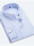 themeisles Men's Dress Shirt Button Down Shirt Collared Shirt Black-White White Red Long Sleeve Striped Wedding Work Clothing Apparel Patchwork