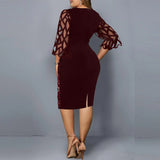 themeisles Individualized Sequin Design Plus Size Women's Dress