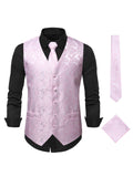 themeisles New Casual Fashion Solid Color Printing Sunflower Floral Undershirt Men's Embroidered V Collar Vest Loose Jacket Cardigan