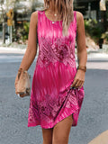 themeisles Summer Tank Dress Fashion Women's Digital Print Dress S-5XL