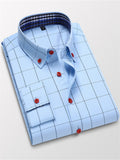 themeisles Fall New Men's Shirts Long-sleeved Trend New Men's Casual Shirts Korean Slim Shirt S-5XL
