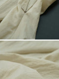 themeisles Solid Color Sleeveless Loose Square-neck Midi Dresses