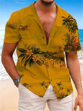 themeisles Hawaii Short Sleeve Lapel Shirt Gray Green Blue Yellow S M L XL 2XL 3XL 4XL 5XL