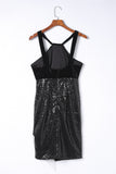 themeisles Sequin Fringe Detail Sleeveless Dress