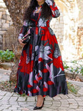 themeisles A-line Digital Print Dress