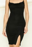 themeisles Cami Cowl Neck Mini Dress