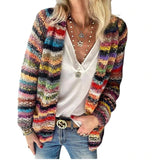 themeisles Sweater Knit Cardigan Thin Coat Loose Coat Female