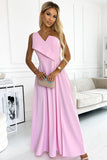 themeisles One-Shoulder Sleeveless Maxi Dress