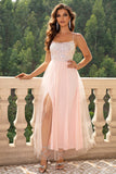 themeisles Lace-Up Backless Mesh Dress