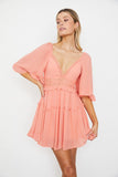 themeisles Flutter Sleeved Mini Dress
