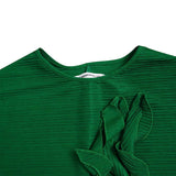 themeisles Vacation Long Sleeves A-Line Pleated Solid Color Round-Neck Midi Dresses
