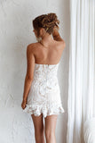 themeisles Lace Crochet Mini Dress