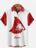 themeisles Men's Fashion Trends 3D Digital Printing Shirt Short-sleeved Shirt Summer Printing Cardigan Shirt Beach Shirt Short-sleeved
