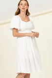 themeisles Find Me Again Tiered Midi Dress
