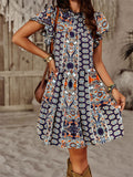 themeisles Bohemian Vacation Dresses Spring and Summer A-line Dress