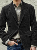 themeisles Men's Casual Fashion Solid Color Coat