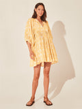 themeisles Fashion Women's Floral Tied Rope Loose Casual Dress Beach Vacation Short Dress