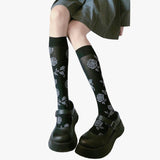 benpaolv Knee Long Socks Roses Aesthetic