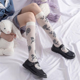 benpaolv Knee Long Socks Roses Aesthetic