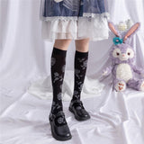 benpaolv Knee Long Socks Roses Aesthetic