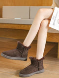 Themeisles Popular Artificial Plush Winter Patch Snow Boots