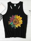 Themeisles Popular Flower Print Loose Tank Top