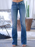 Themeisles Popular Hole High Waist Bootcut Denim Jeans