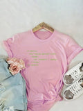 Themeisles Popular Letter Short Sleeve Plus Size Tee