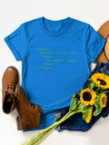 Themeisles Popular Letter Short Sleeve Plus Size Tee