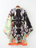 Themeisles Popular Multiple Print Lace Up Kimono