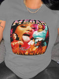 Themeisles Popular Printed Letter Women Tee Shirts