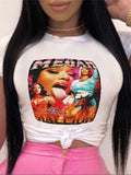 Themeisles Popular Printed Letter Women Tee Shirts